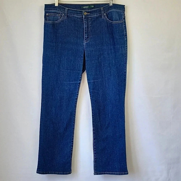 Lauren Ralph Lauren Classic Straight Leg Jeans Size 16 - Picture 1 of 14